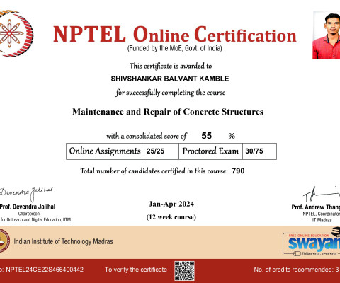 NPTEL Certificate