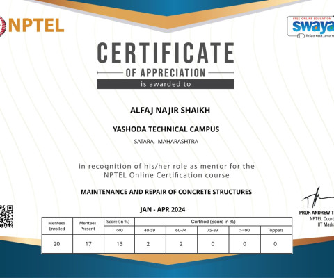 Mentor for NPTEL online course certification