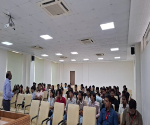 an expert session on Elements of remote sensing for Visual interpretation and GIS, application of remote sensing and GIS in Civil Engineering at Symbiosis skill and Professional University Pune on 09/11/2024