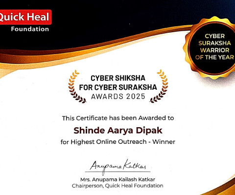 State Level -Winner –Best Highest Online Outreach Award