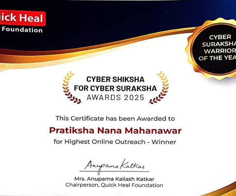 State Level -Winner –Best Highest Online Outreach Award