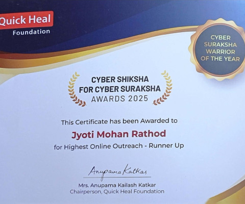 State Level –Runner Up –Best Highest Online Outreach Award