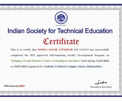  ISTE approved Faculty Development Program 