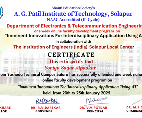 National level online FDP program