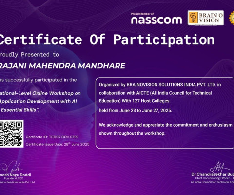National Level Online Workshop