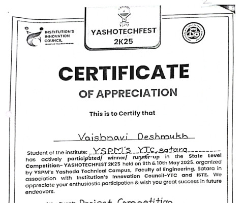 Winner in Project Competition