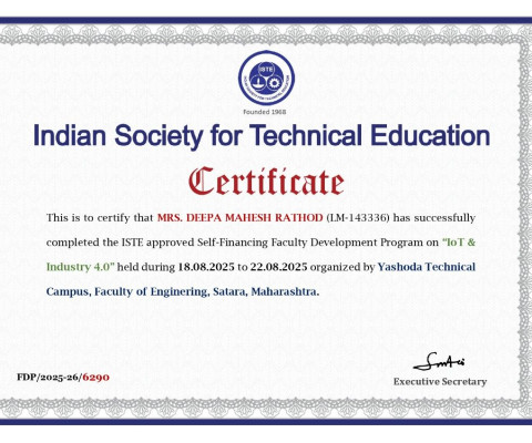 ISTE Approved FDP
