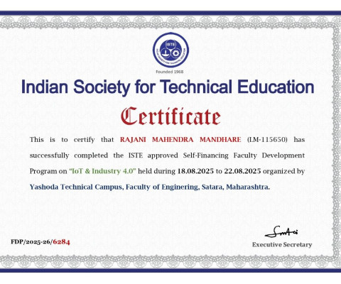 ISTE Approved FDP