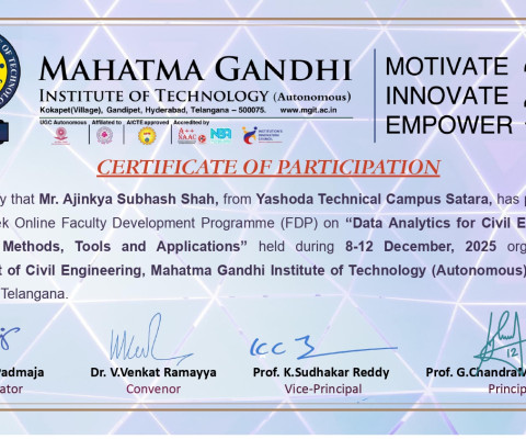 “Data Analytics for Civil Engineering Research: Methods, Tools and Applications”