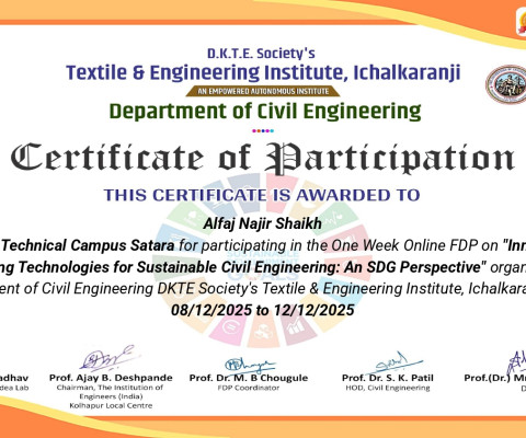 one-week online Faculty Development Programme (FDP)