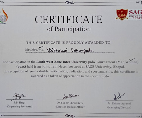 participated in the National Level Judo Championship 2025