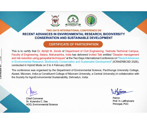 Invited Talk on Disaster Management and Risk reduction using geospatial techniques