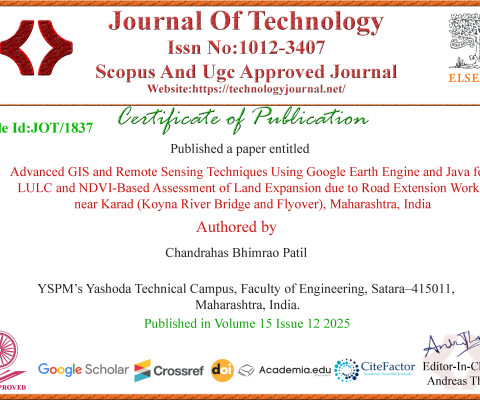 Advanced GIS and Remote Sensing Techniques Using Google Earth Engine and Java for LULC and NDVI-Based Assessment of Land Expansion due to Road Extension Works near Karad (Koyna River Bridge and Flyover), Maharashtra, India