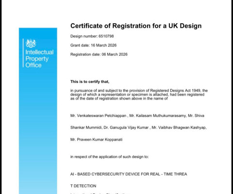 AI based Cyber security device for Real time – Time Threat Detection