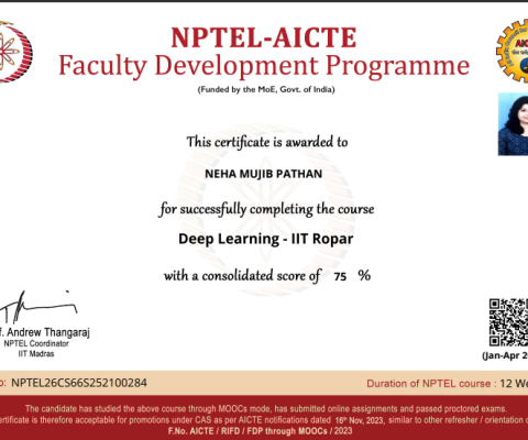 NPTEL-AICTE Faculty Development Programme