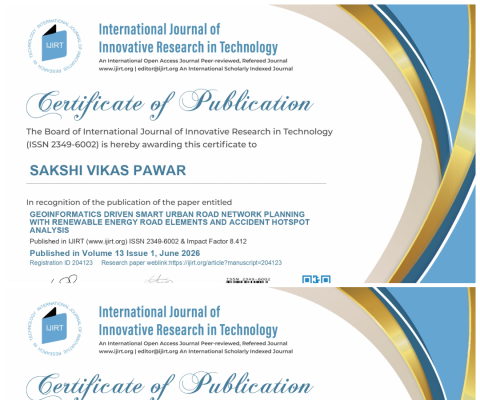 Geoinformatics Driven Smart Urban Road Network Planning with Renewable Energy Road Elements And Accident Hotspot Analysis