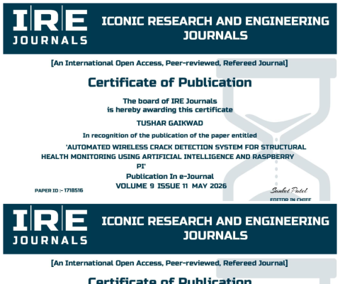 Automated Wireless Crack Detection System For Structural Health Monitoring Using Artificial Intelligence and Raspberry Pi