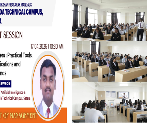 Expert session titled “AI for Managers: Practical Tools, Industry Applications and Emerging Trends”