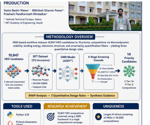 Conference- AI-guided screening of high-entropy oxide materials for sustainable hydrogen production.
