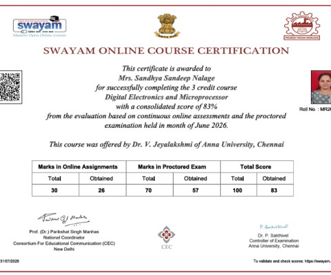 Digital Electronics & Microprocessor