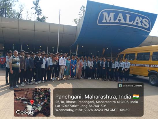 Industrial Visit to Mala’s Food Products Pvt. Ltd., Panchgani