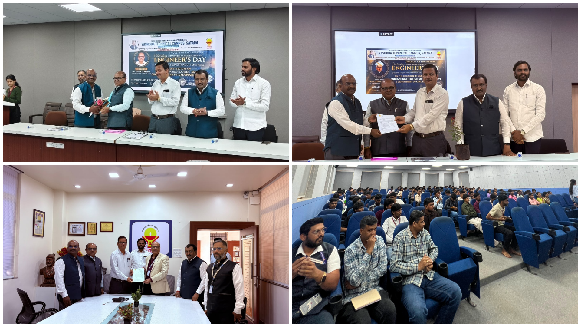 Yashoda Technical Campus Marks Engineers’ Day with IIV MoU and Career guidance Lecture